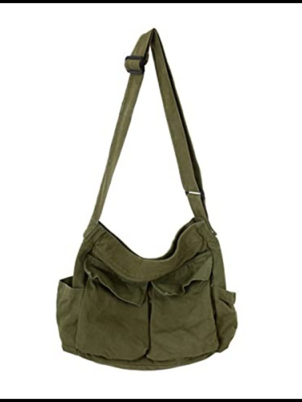 GAXOS Vintage Canvas Crossbody Messenger Bag for School Work Travel